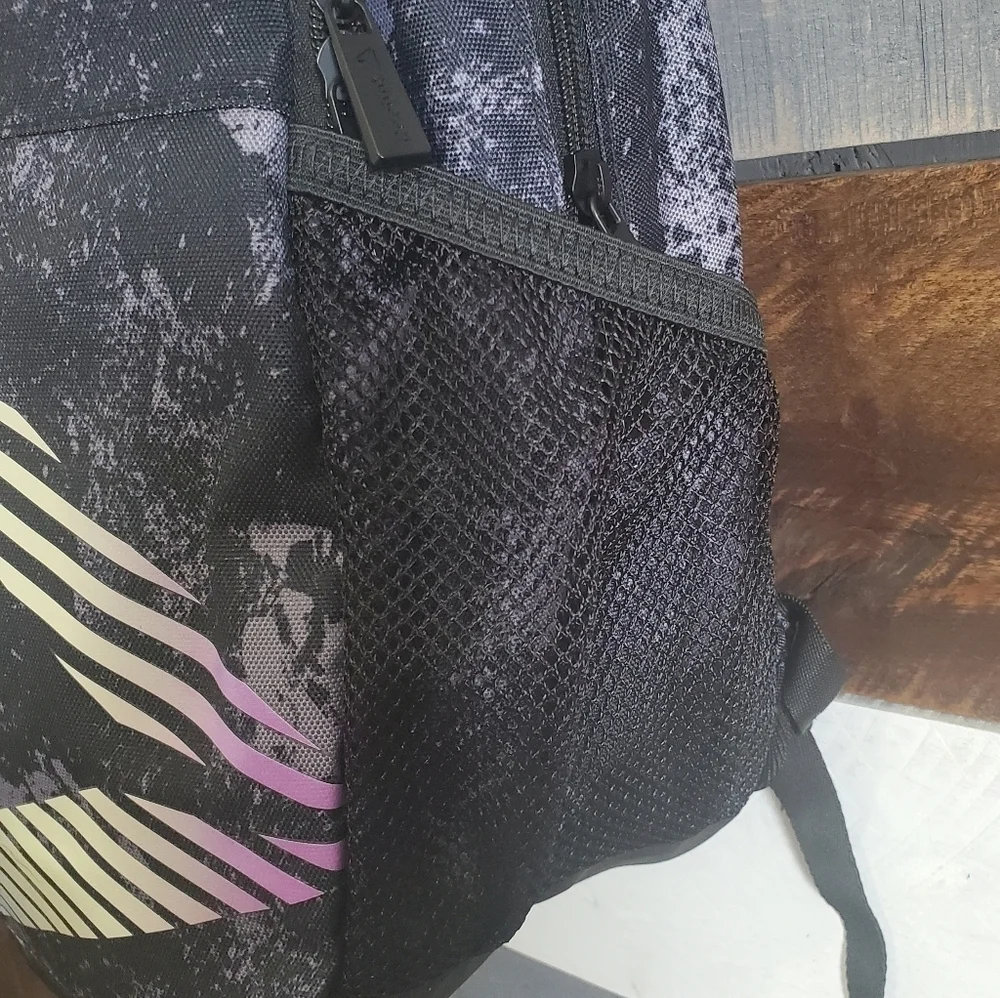 Reebok Black Gray Ocean Backpack Unisex NWT